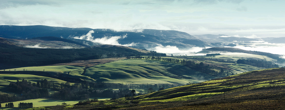 The countryside of Dumfries and Galloway, Scotland